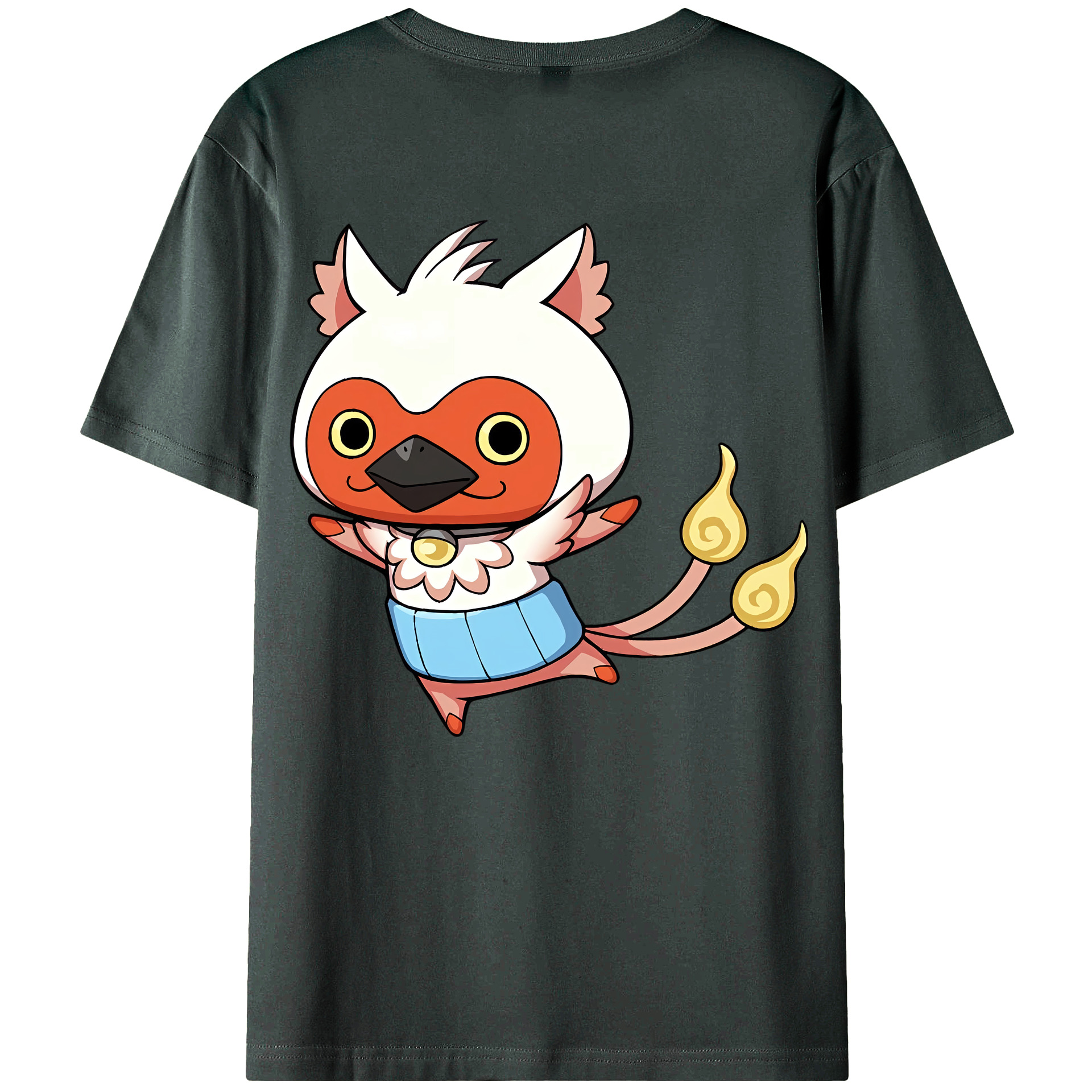 （画像用） 妖怪ウォッチ Yo-kai Watch 綿100％ メンズ半袖Tシャツ（バックプリント） 通気性